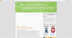 Desktop Screenshot of gehirn-gedaechtnistraining.blogspot.com