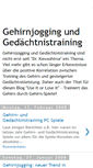 Mobile Screenshot of gehirn-gedaechtnistraining.blogspot.com