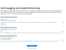 Tablet Screenshot of gehirn-gedaechtnistraining.blogspot.com