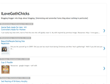 Tablet Screenshot of ilovegothchicks.blogspot.com