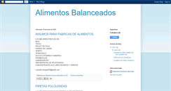 Desktop Screenshot of alimentosbalanceadosinsuagro.blogspot.com