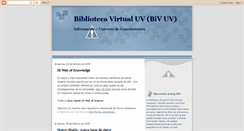 Desktop Screenshot of bibliotecavirtualuv.blogspot.com
