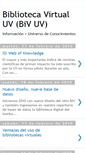 Mobile Screenshot of bibliotecavirtualuv.blogspot.com