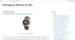 Desktop Screenshot of chronographwatchesformen.blogspot.com