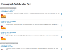 Tablet Screenshot of chronographwatchesformen.blogspot.com