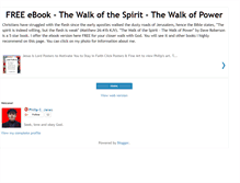Tablet Screenshot of holypowerwalk.blogspot.com