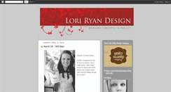 Desktop Screenshot of loriryandesign.blogspot.com