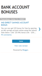 Mobile Screenshot of bankaccountbonuses.blogspot.com