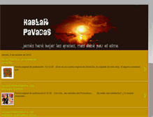 Tablet Screenshot of hablarpavadas.blogspot.com