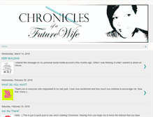 Tablet Screenshot of chroniclesofafuturewife.blogspot.com