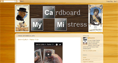 Desktop Screenshot of mycardboardmistress.blogspot.com