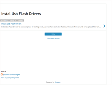 Tablet Screenshot of instalusbflashdrivers.blogspot.com