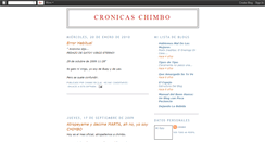 Desktop Screenshot of cronicaschimbo.blogspot.com