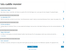 Tablet Screenshot of lulucuddlemonster.blogspot.com