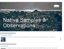 Tablet Screenshot of nativeobservations.blogspot.com