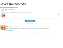 Tablet Screenshot of lacooperativadeyoga.blogspot.com