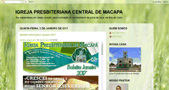 Desktop Screenshot of igrejapresbiterianademacapa.blogspot.com