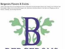 Tablet Screenshot of bergeronsflowers.blogspot.com