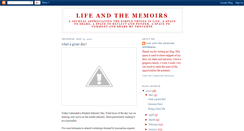 Desktop Screenshot of lifeandthememoirs.blogspot.com