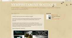 Desktop Screenshot of nymphetamineboutique.blogspot.com