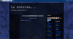 Desktop Screenshot of laenesima.blogspot.com