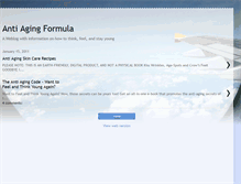 Tablet Screenshot of antiaging-formula.blogspot.com