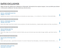 Tablet Screenshot of datosexclusivos.blogspot.com