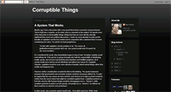 Desktop Screenshot of corruptiblethings.blogspot.com