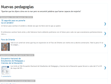 Tablet Screenshot of pedagogiasnuevas.blogspot.com