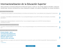 Tablet Screenshot of internacionalizacion.blogspot.com