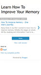 Mobile Screenshot of learn-howtoimprovememory.blogspot.com