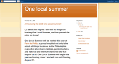Desktop Screenshot of onelocalsummer.blogspot.com
