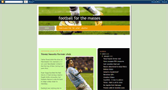 Desktop Screenshot of football-for-the-masses.blogspot.com