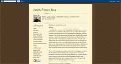 Desktop Screenshot of janet-in-yemen.blogspot.com