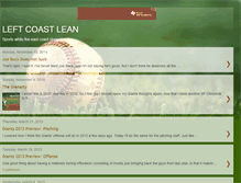 Tablet Screenshot of leftcoastlean.blogspot.com