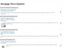 Tablet Screenshot of mortgagenewsupdates.blogspot.com