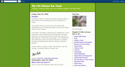 Desktop Screenshot of mylifebehindthechair.blogspot.com