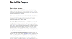 Desktop Screenshot of burrisriflescopes.blogspot.com