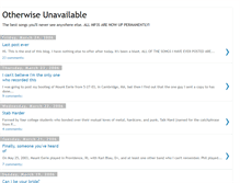 Tablet Screenshot of otherwiseunavailable.blogspot.com