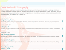 Tablet Screenshot of deniskucharskiphotographyblog.blogspot.com