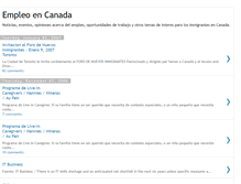 Tablet Screenshot of empleo-en-canada.blogspot.com