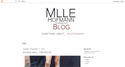 Desktop Screenshot of mllehofmann.blogspot.com