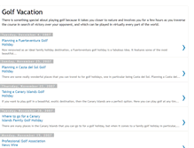 Tablet Screenshot of golf-vacation-specials.blogspot.com