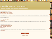 Tablet Screenshot of chassidicbooks.blogspot.com