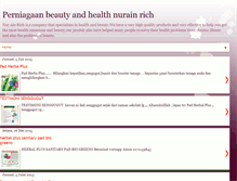 Tablet Screenshot of nurainrichbeautyandhealth.blogspot.com