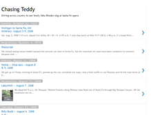 Tablet Screenshot of chasingteddy.blogspot.com