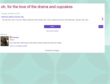 Tablet Screenshot of dramaandcupcakes.blogspot.com