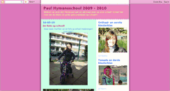 Desktop Screenshot of paulhymansschool09-10.blogspot.com