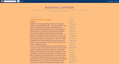 Desktop Screenshot of martinaletters.blogspot.com