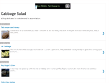 Tablet Screenshot of cabbagesalad.blogspot.com